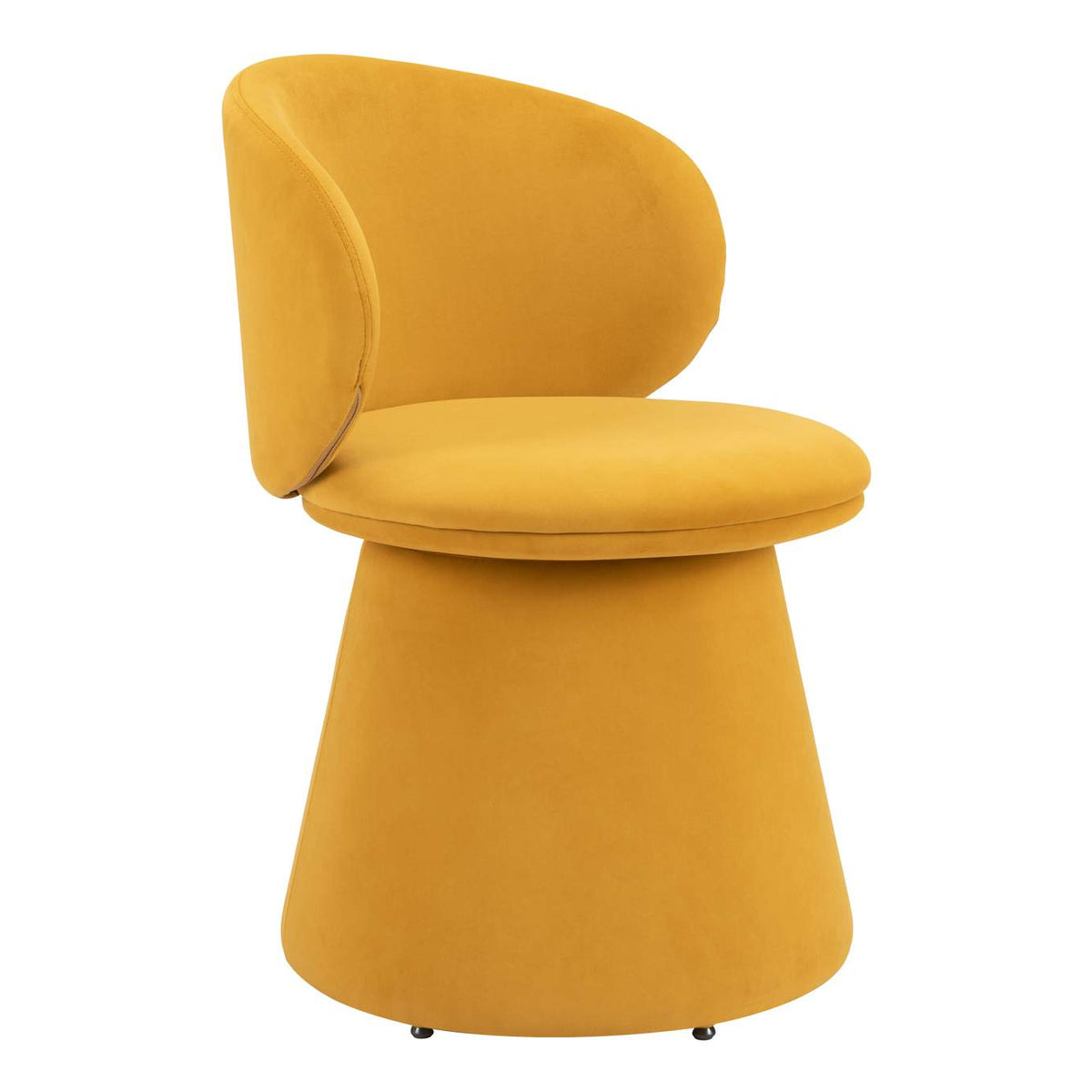 110203 Oblic Swivel Dining Chair Orange