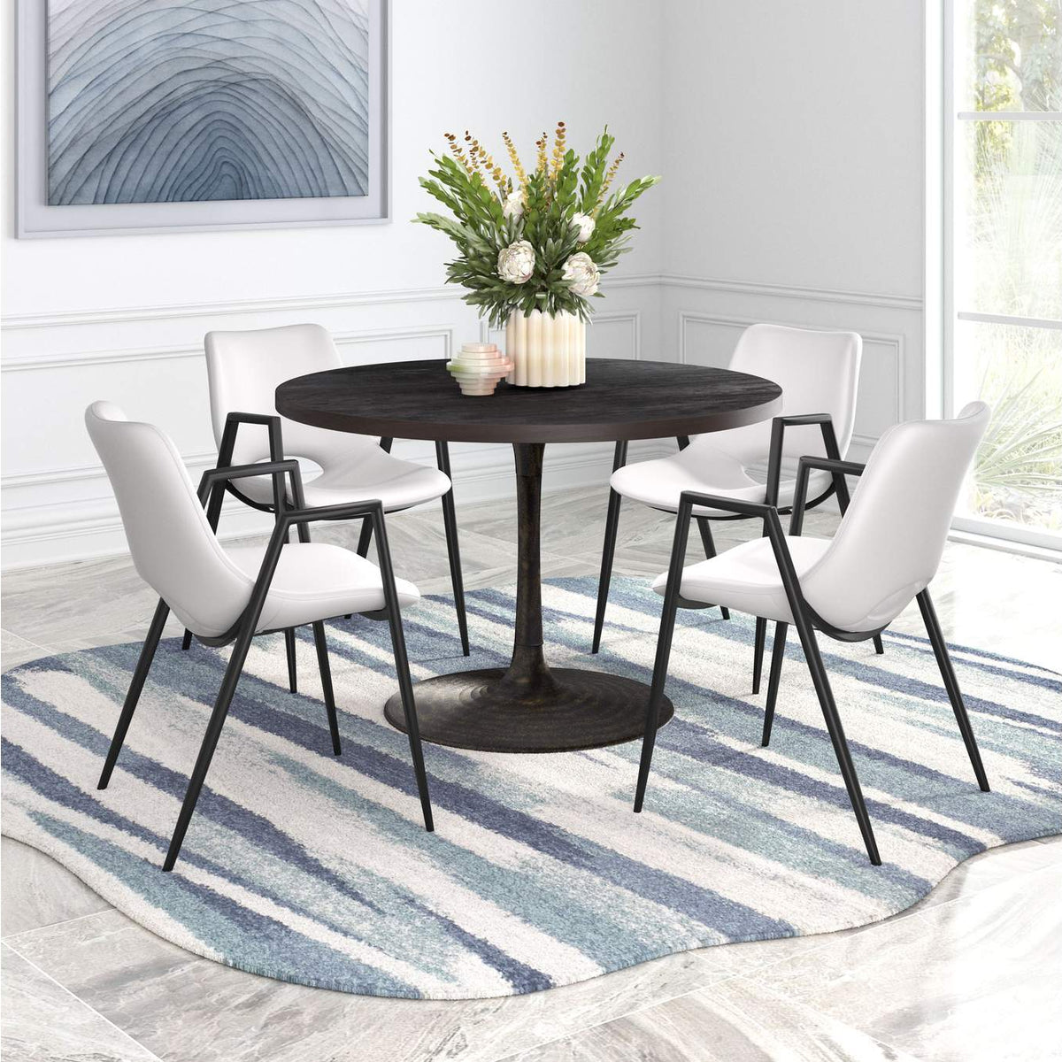 109535 Desi Dining Chair (Set Of 2) White