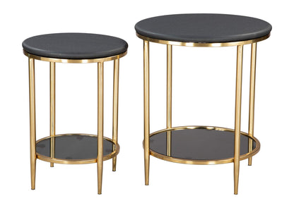 109775 Koper Coffee Table Set (2-Piece) Black