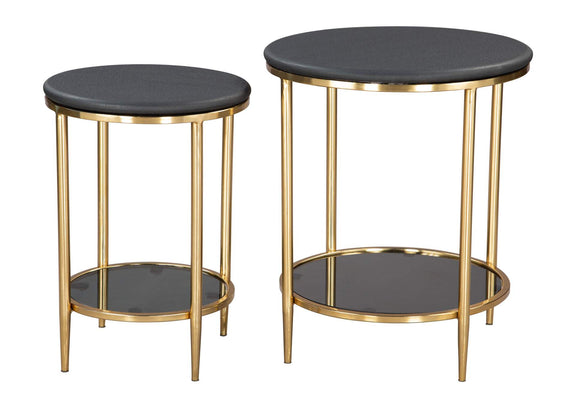 109775 Koper Coffee Table Set (2-Piece) Black