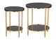 109775 Koper Coffee Table Set (2-Piece) Black