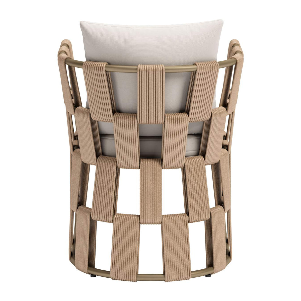 704012 Quadrat Outdoor Dining Chair White