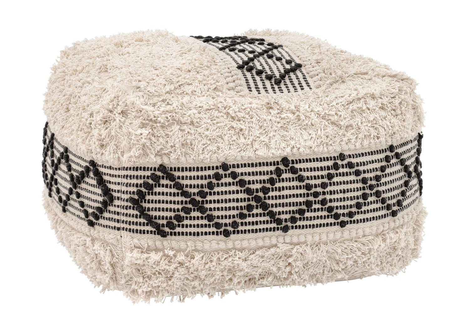 109823 Pisco Ottoman Beige & Black