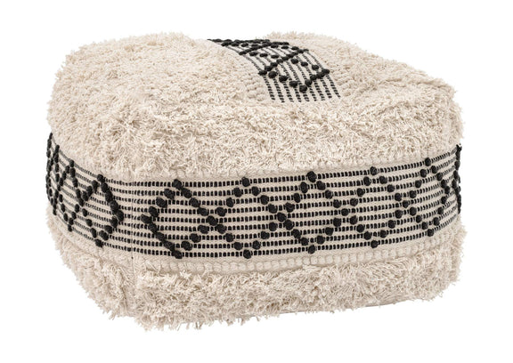 109823 Pisco Ottoman Beige & Black