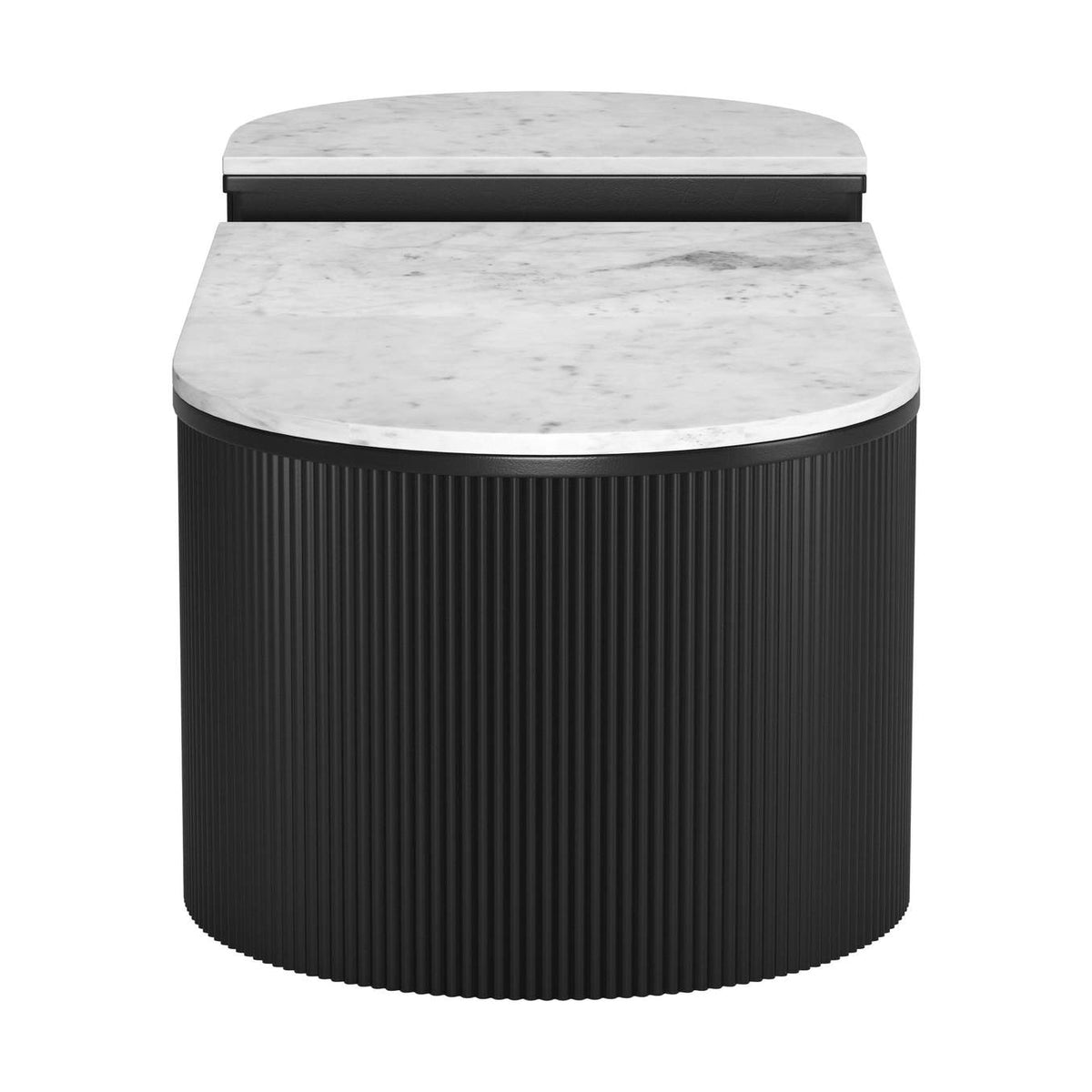 109920 Ormara Coffee Table Set (2-Piece) White & Black