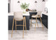 109735 Desi Barstool (Set Of 2) Beige & Gold