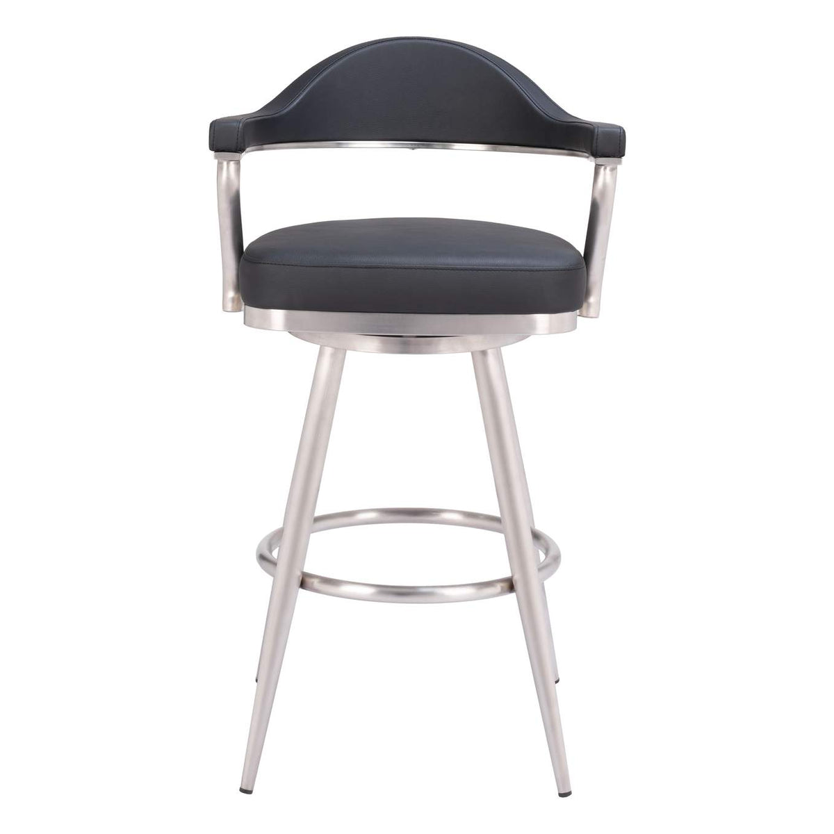 110045 Vagur Swivel Barstool Black