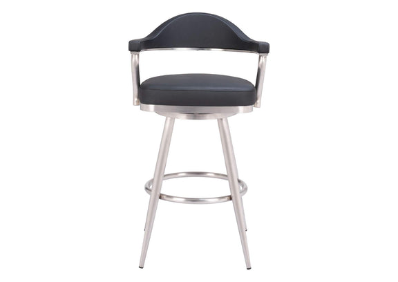 110045 Vagur Swivel Barstool Black
