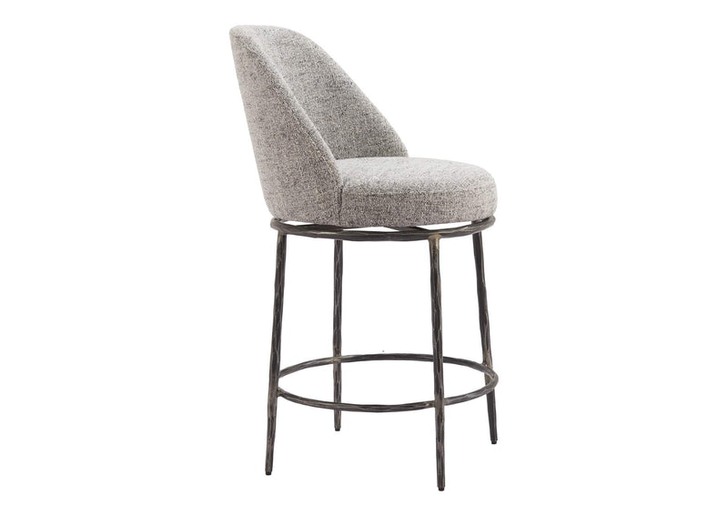 110274 Nordhavn Swivel Counter Stool Gray