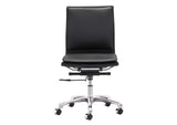 215218 Lider Plus Armless Office Chair Black
