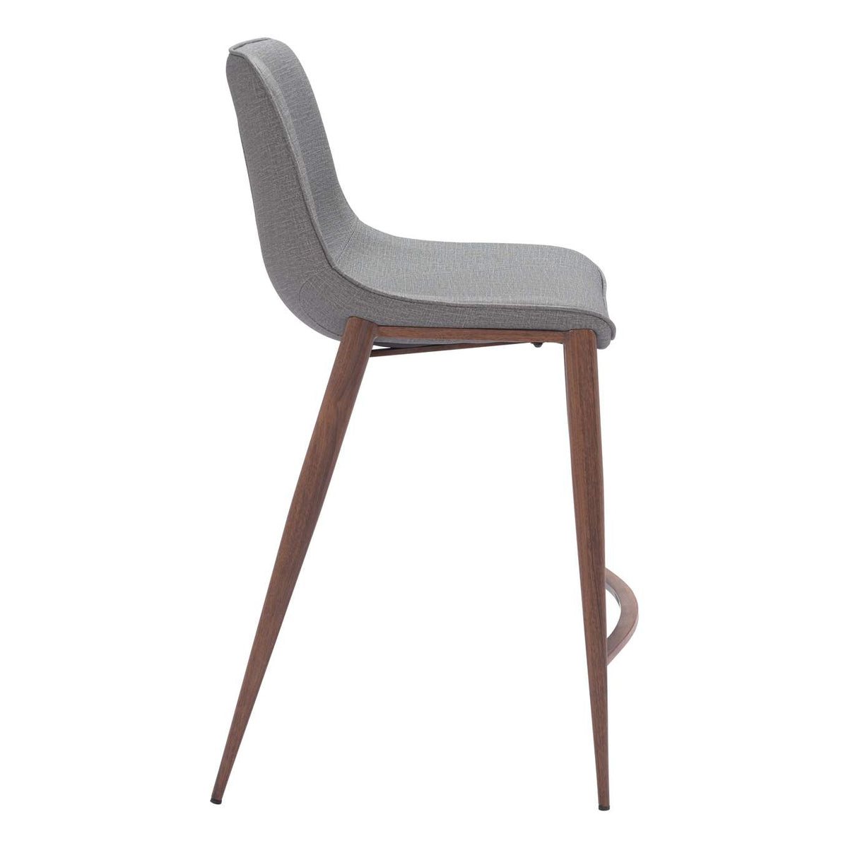 109936 Magnus Counter Stool (Set Of 2) Slate Gray & Walnut