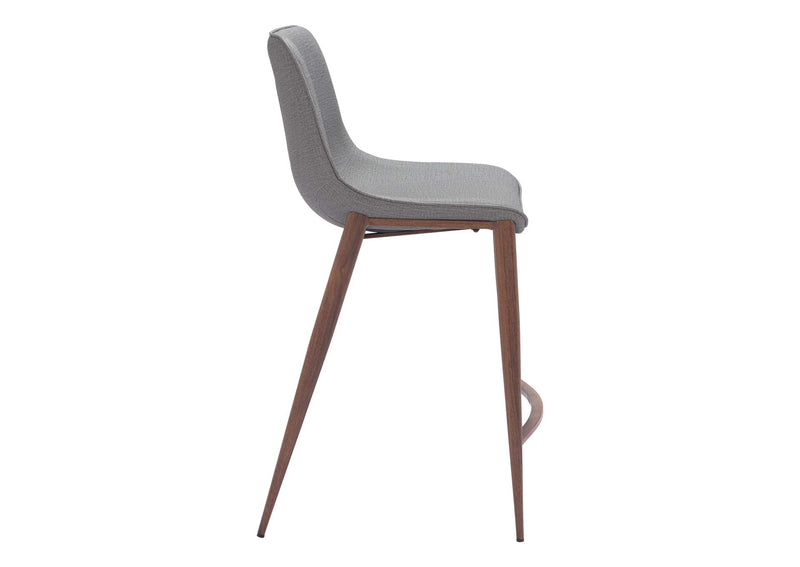 109936 Magnus Counter Stool (Set Of 2) Slate Gray & Walnut
