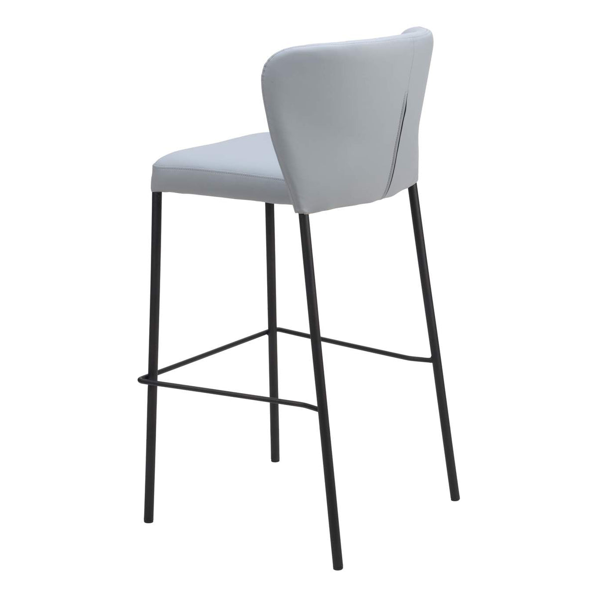 109783 Linz Barstool (Set Of 2) Gray