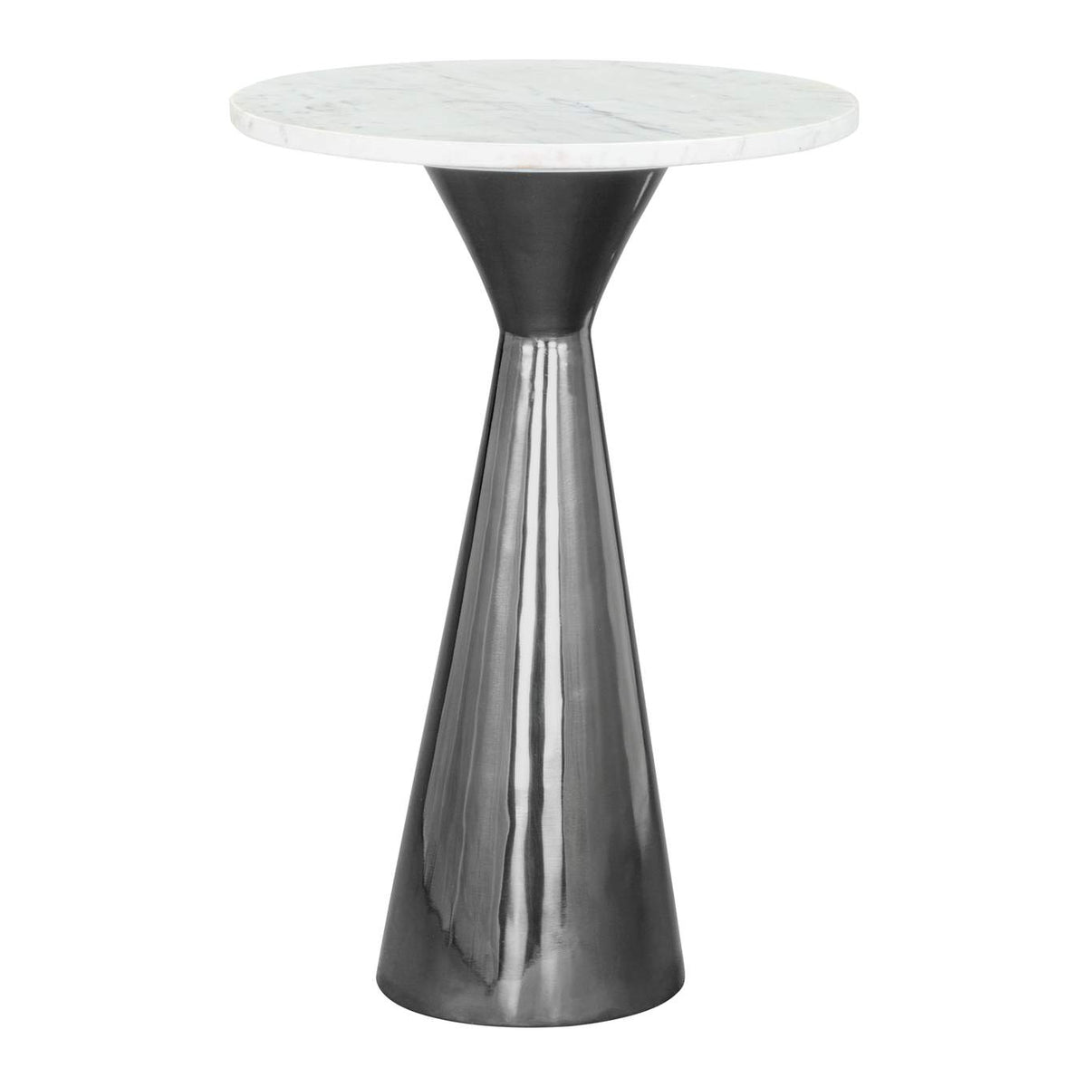 109363 Tim Side Table White & Black
