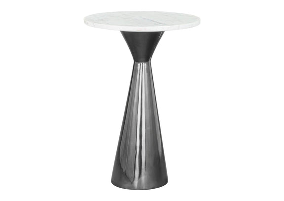 109363 Tim Side Table White & Black