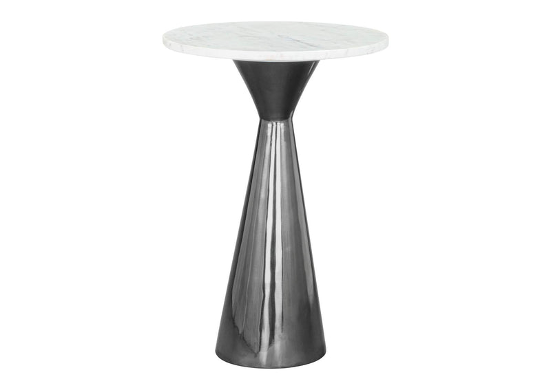 109363 Tim Side Table White & Black