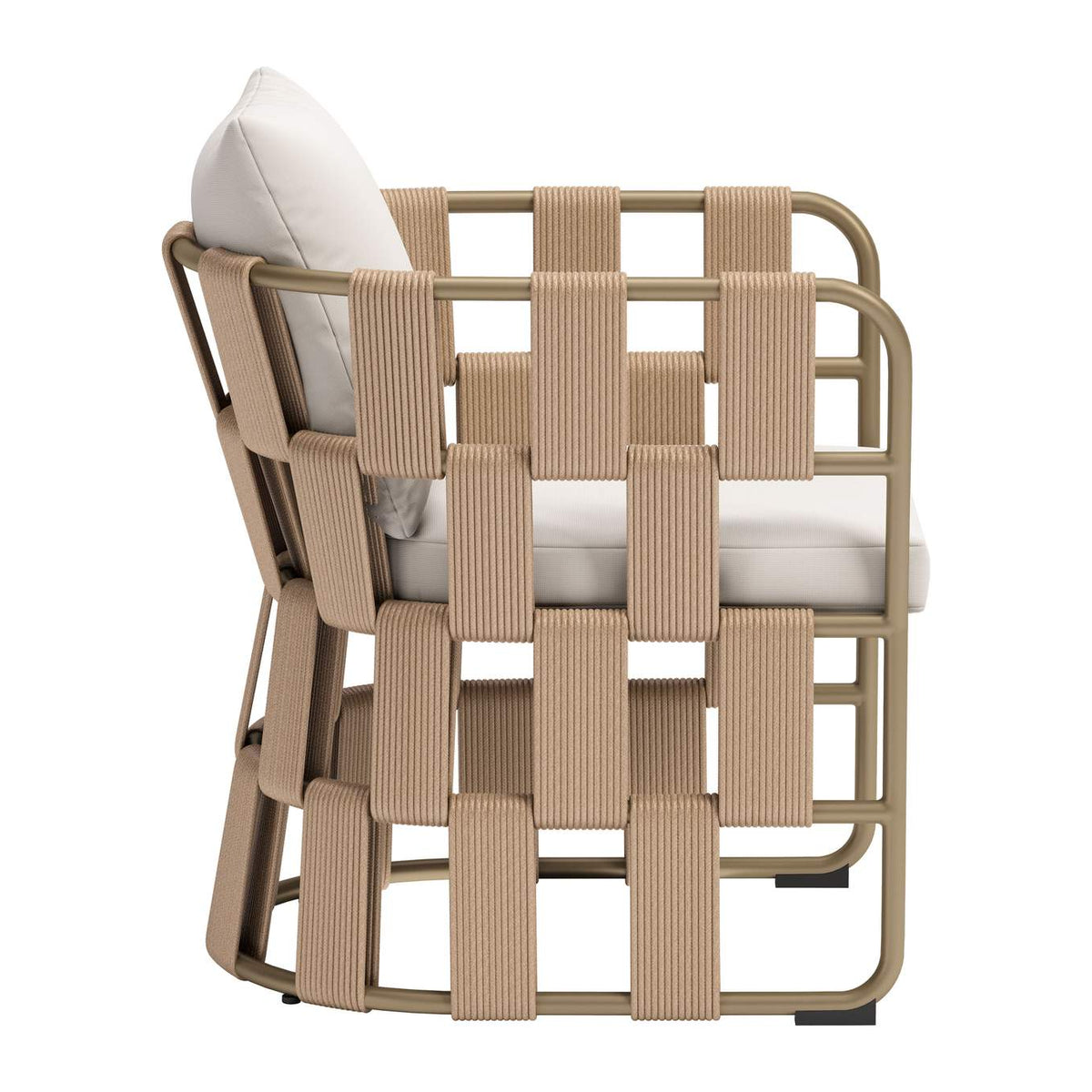 704012 Quadrat Outdoor Dining Chair White