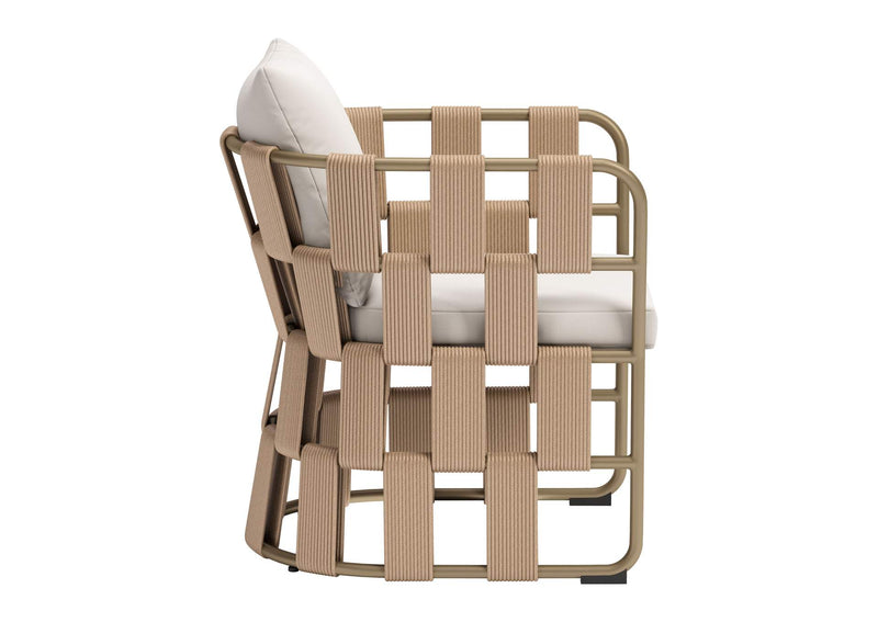 704012 Quadrat Outdoor Dining Chair White