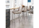 102028 Magnus Counter Stool (Set Of 2) Brown & Silver
