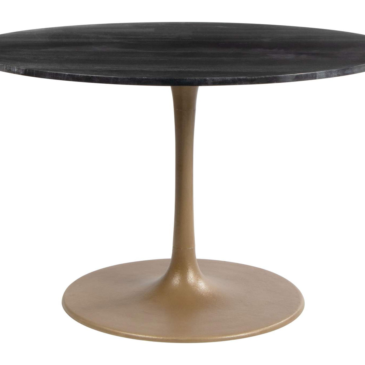 109095 Taj Dining Table Black & Gold