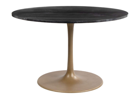 109095 Taj Dining Table Black & Gold