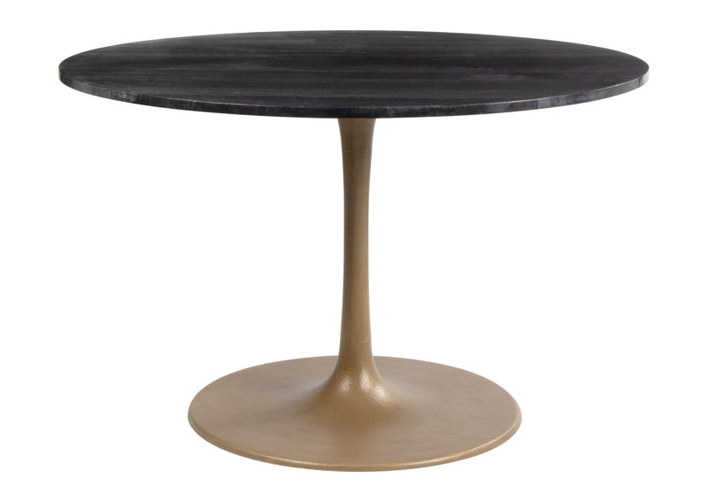109095 Taj Dining Table Black & Gold