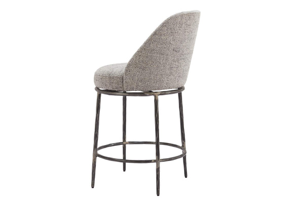 110274 Nordhavn Swivel Counter Stool Gray
