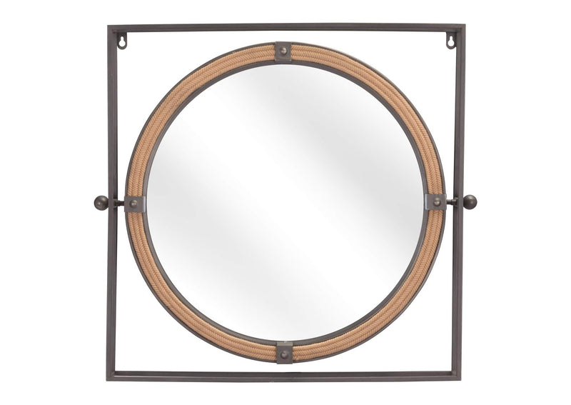 A12222 Capell Mirror Antique Gray