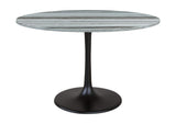 109447 Central City Dining Table Gray & Black