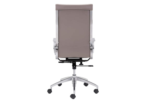 100373 Glider High Back Office Chair Taupe