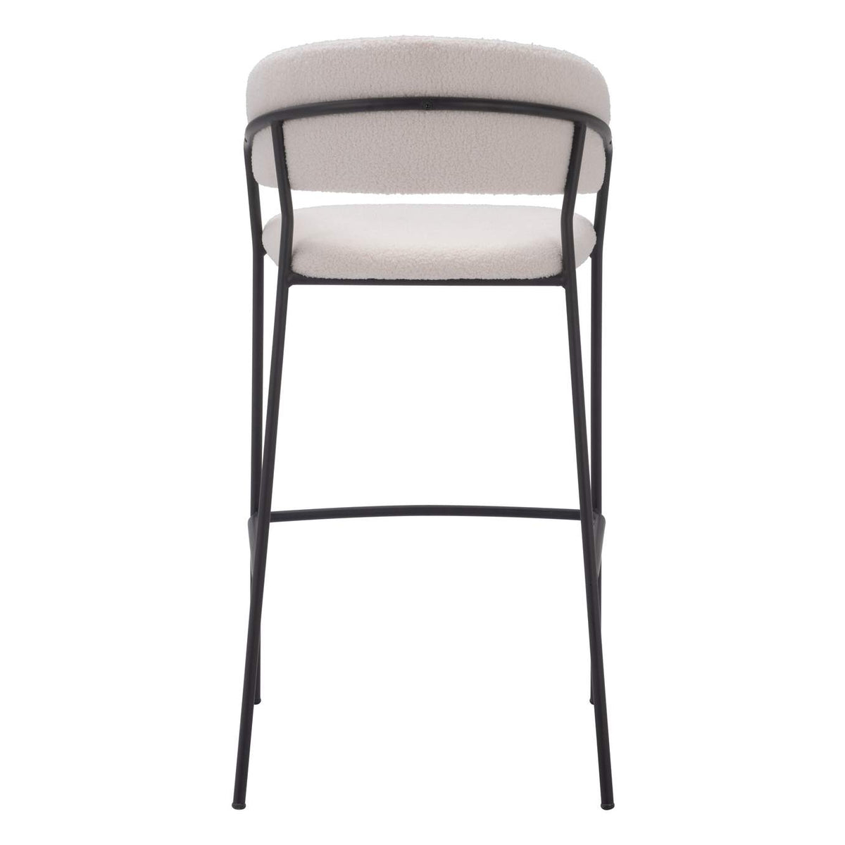 109673 Josephine Barstool (Set Of 2) Cream