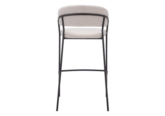 109673 Josephine Barstool (Set Of 2) Cream