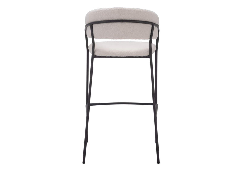 109673 Josephine Barstool (Set Of 2) Cream
