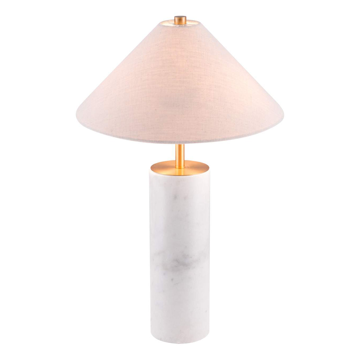 56100 Ciara Table Lamp Beige & White