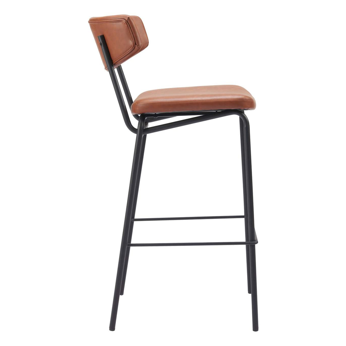 110260 Charon Barstool (Set Of 2) Vintage Brown