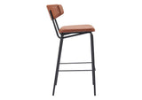 110260 Charon Barstool (Set Of 2) Vintage Brown