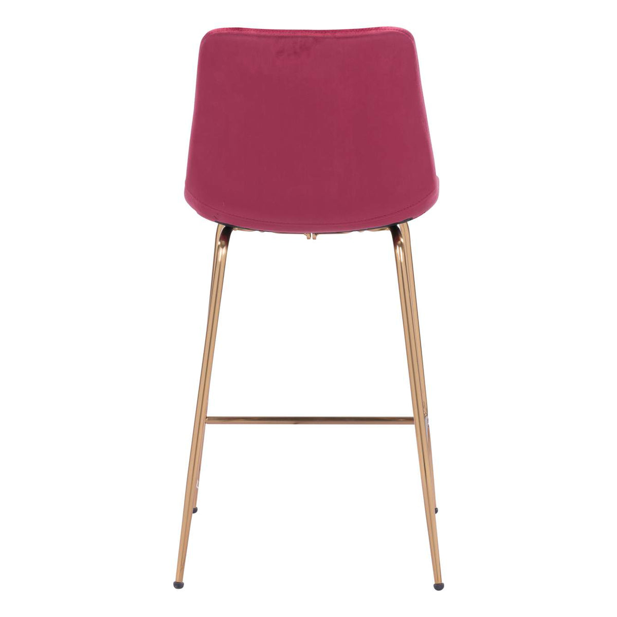 101764 Tony Counter Stool Red & Gold