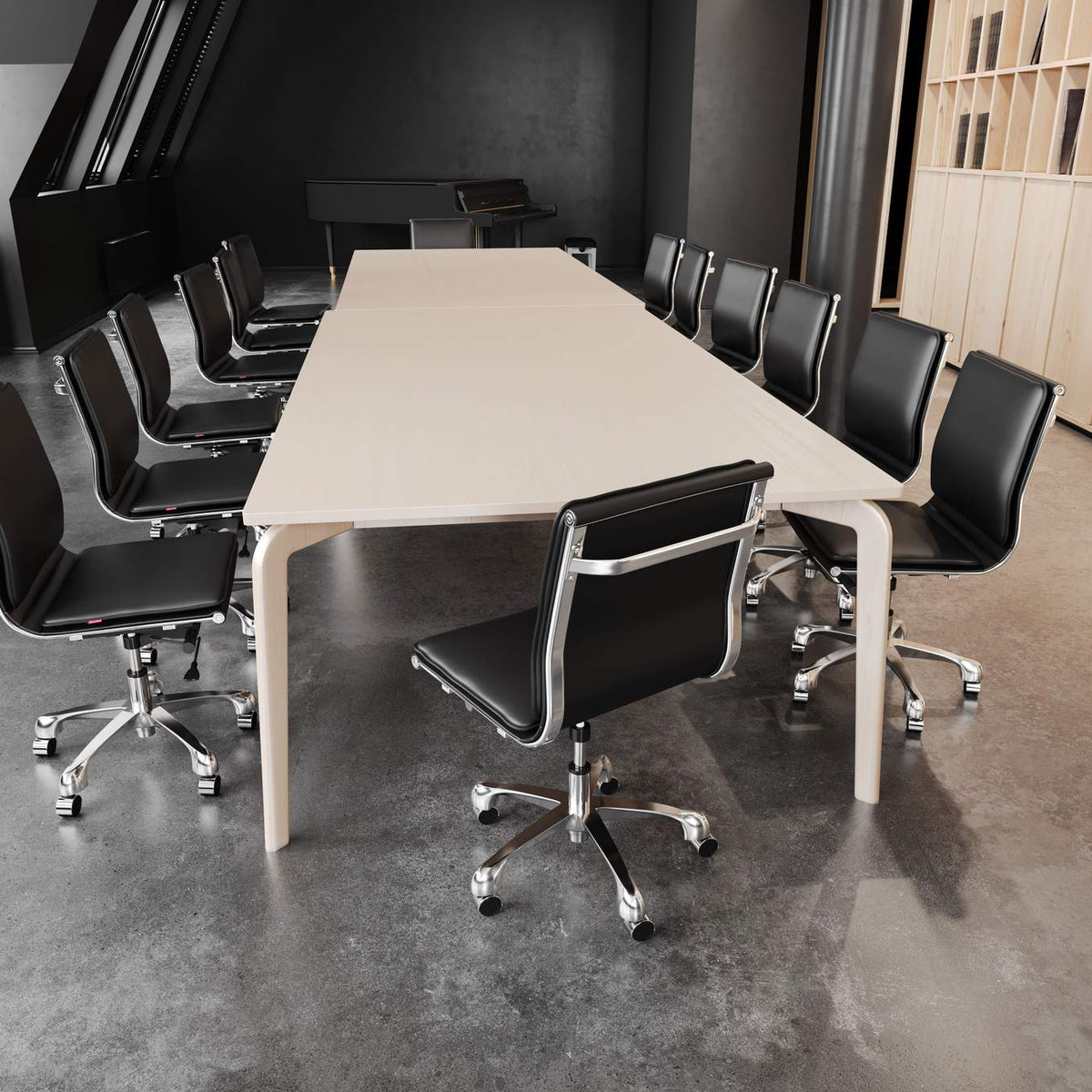 215218 Lider Plus Armless Office Chair Black