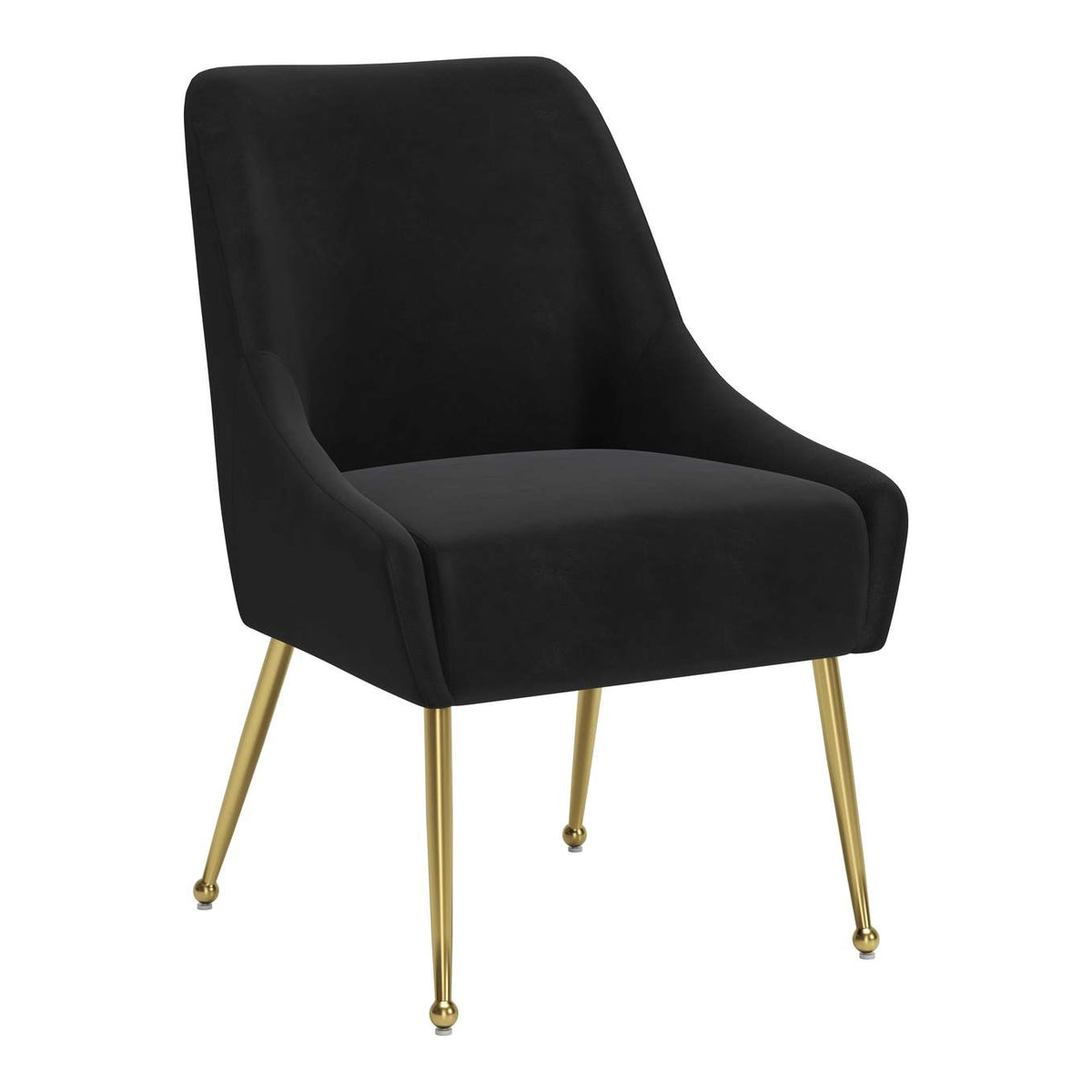 109717 Maxine Dining Chair Black & Gold