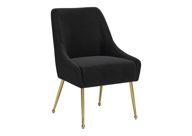 109717 Maxine Dining Chair Black & Gold