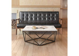 100657 Tintern Coffee Table White & Antique Bronze