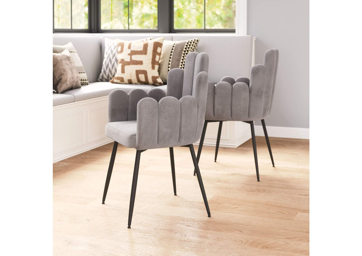109655 Noosa Dining Chair (Set Of 2) Gray