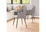 109655 Noosa Dining Chair (Set Of 2) Gray