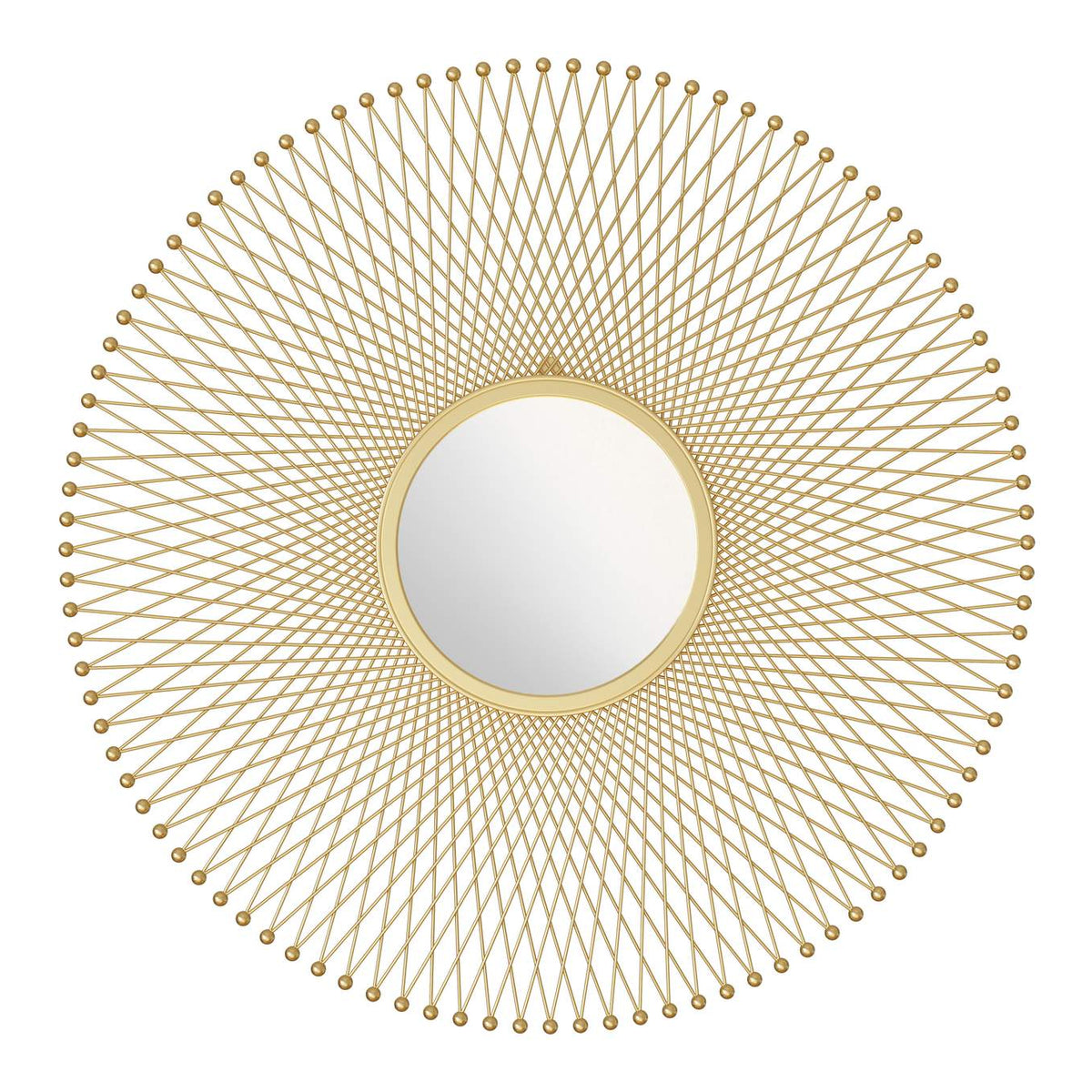 A12214 Glow Round Mirror Gold
