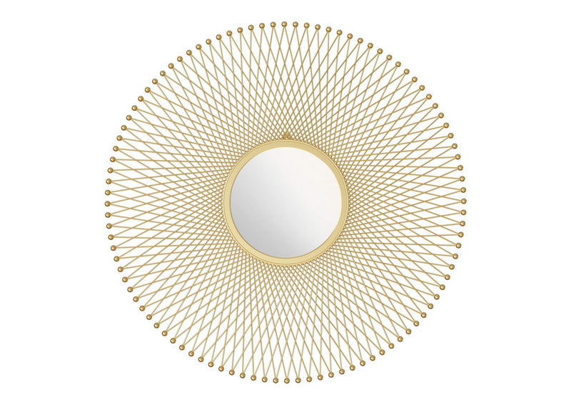 A12214 Glow Round Mirror Gold