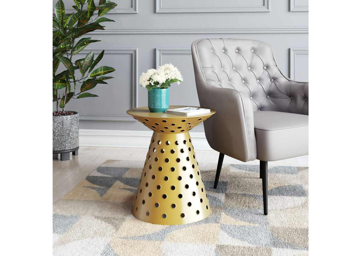 109274 Proton Side Table Gold
