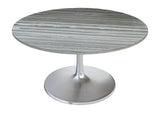 109452 Star City Dining Table (60") Gray & Silver