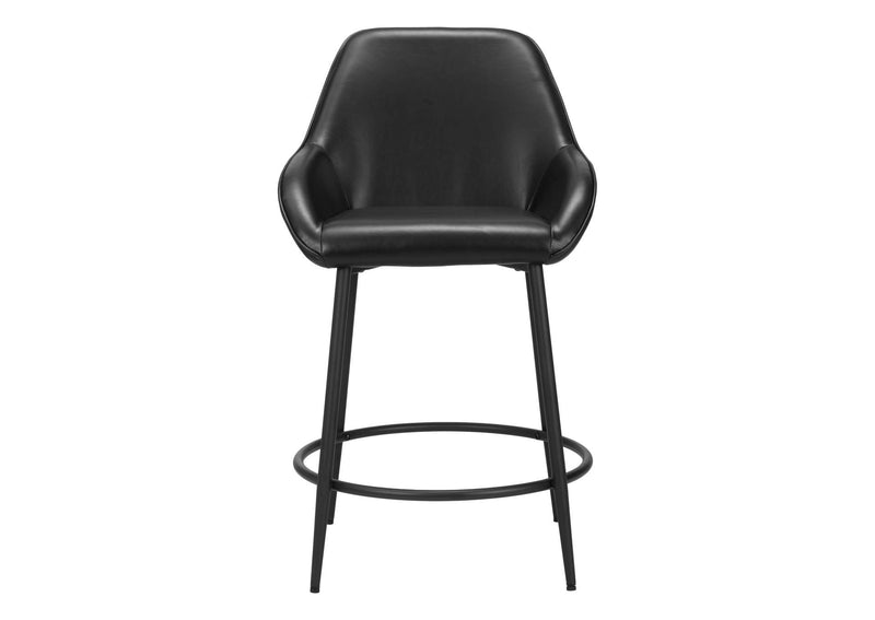 110074 Vila Counter Stool (Set Of 2) Black