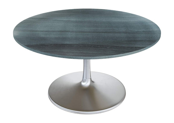 109451 Metropolis Dining Table (60") Gray & Silver