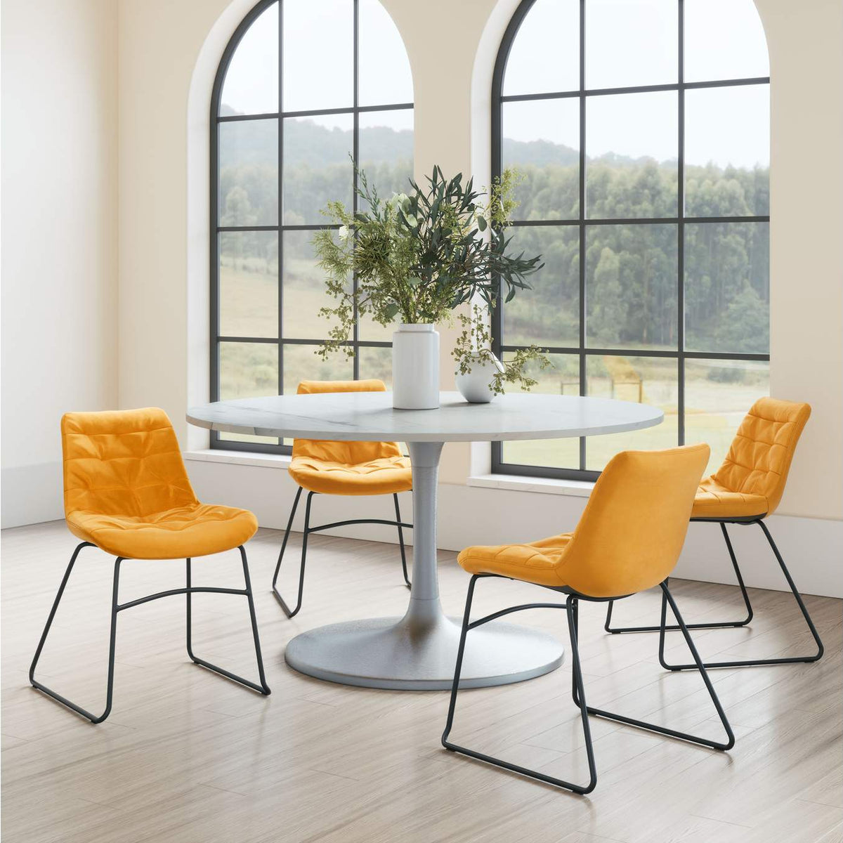 109335 Tammy Dining Chair (Set Of 2) Yellow